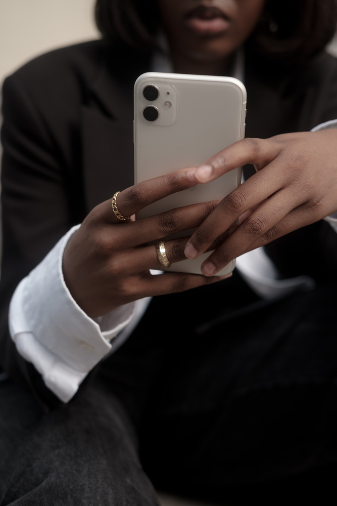 Woman Using Smartphone